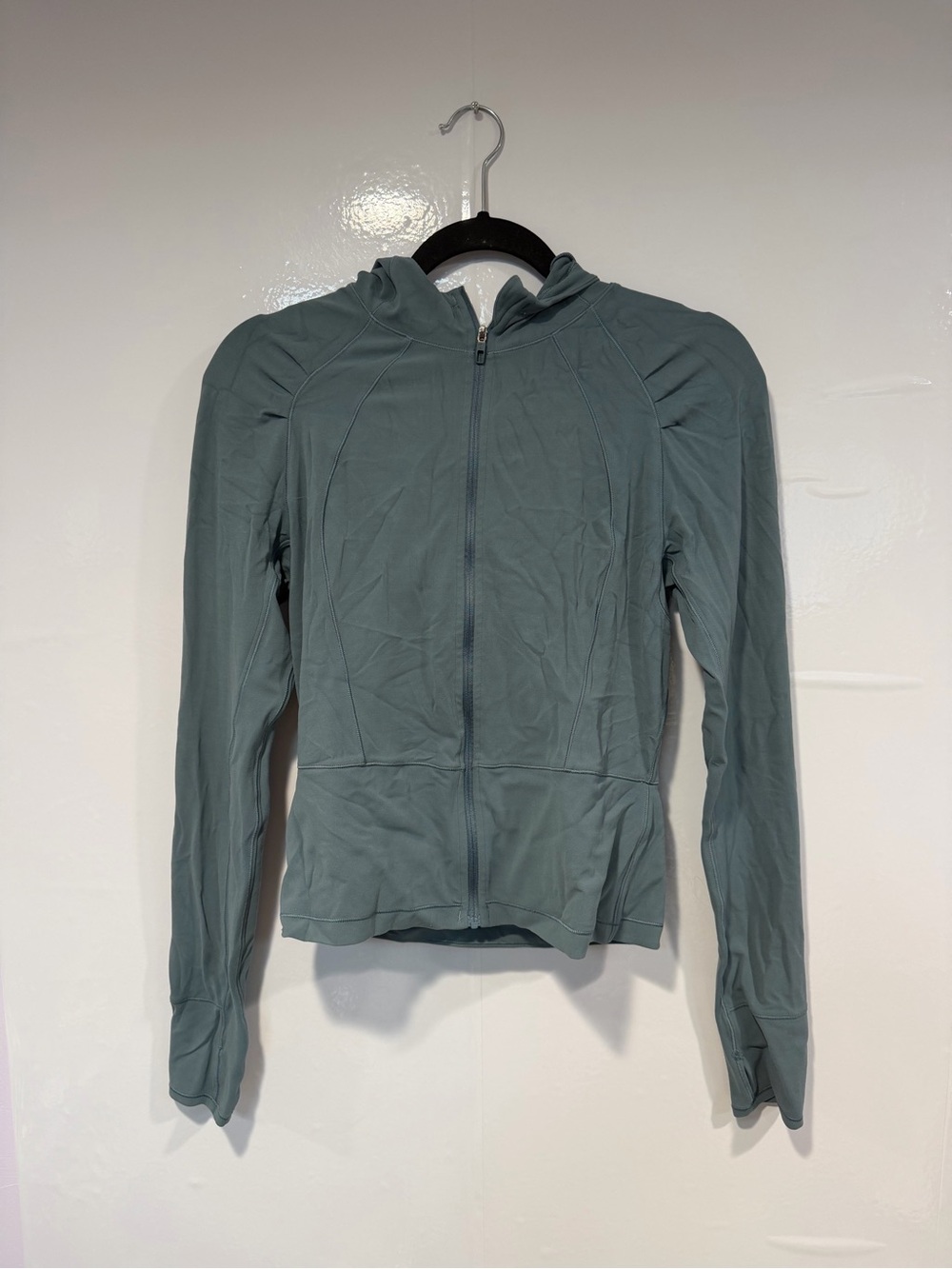 Light Teal Lululemon Soft Women's Hooded Zip Jacket